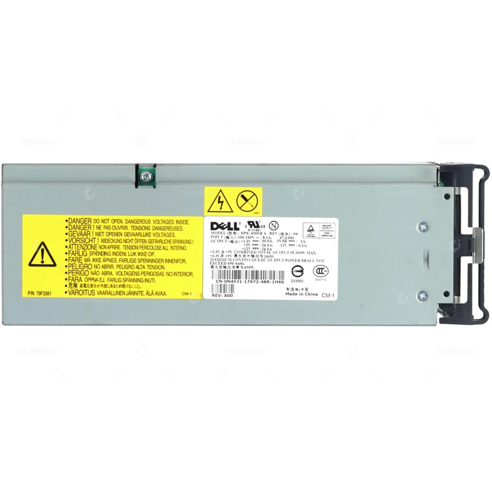 N4531 DELL POWER SUPPLY 200W FOR POWEREDGE 1600SC 0N4531, DPS-450FB