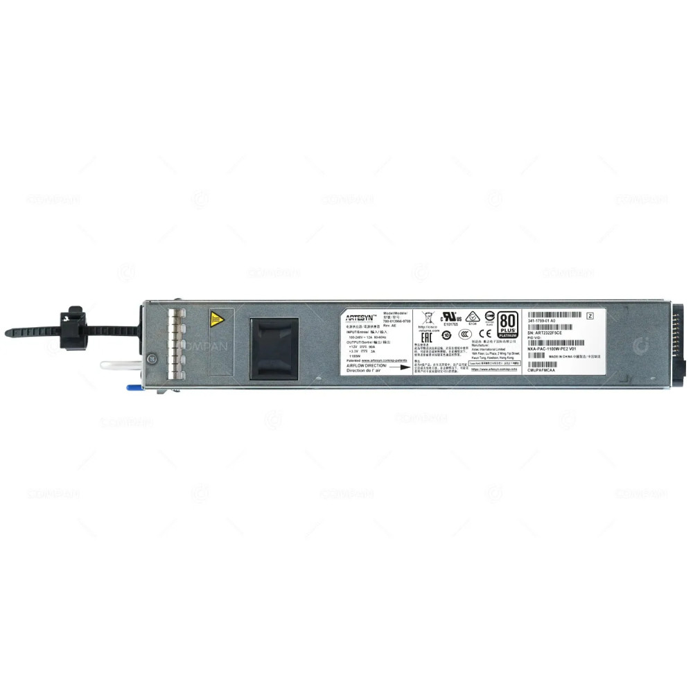 NXA-PAC-1100W-PE2 CISCO POWER SUPPLY 1100W PORT SIDE EXHAUST 80 PLUS PLATINUM FOR N9K-C93240YC-FX2 341-1799-01