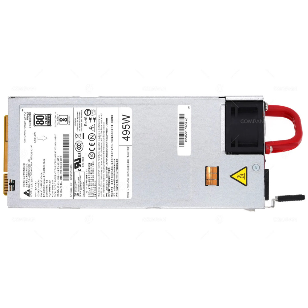 PWR-00159-04 ARISTA 495W AC POWER SUPPLY FRONT TO REAR AIRFLOW FOR 7280SR DPS-495CB