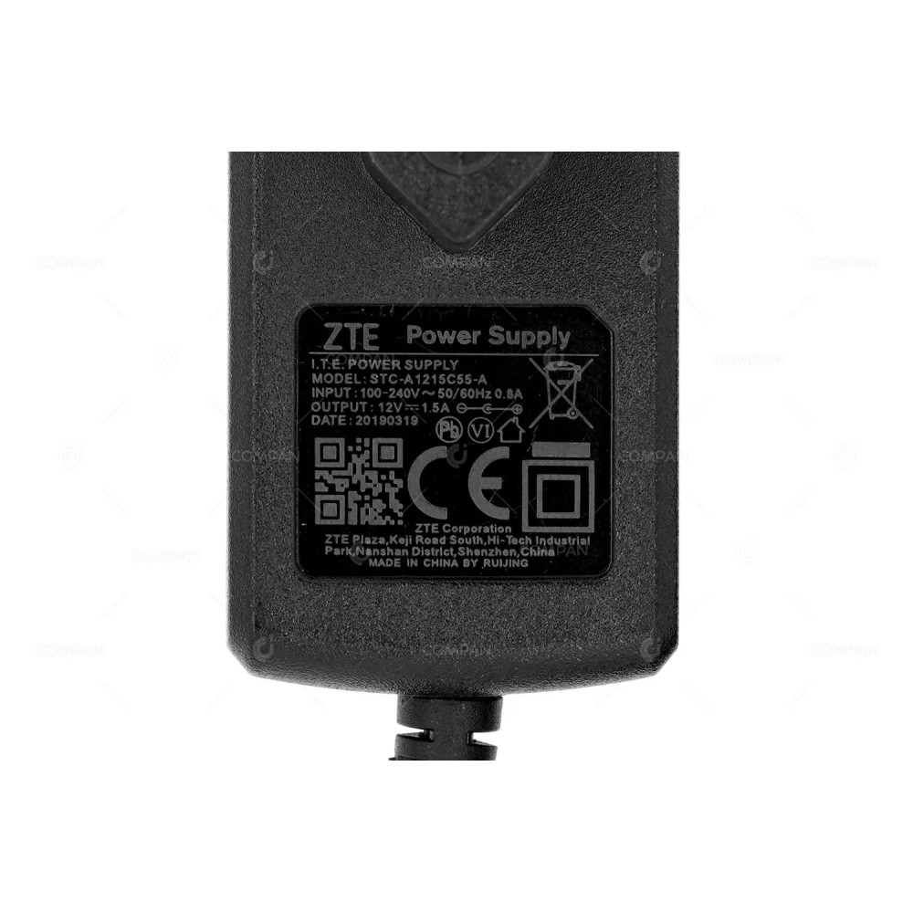 STC-A1215C55-C ORIGINAL ZTE SWITCHING POWER SUPPLY STC-A1215C55-C 12V 1.5A STC-A1215C55-C