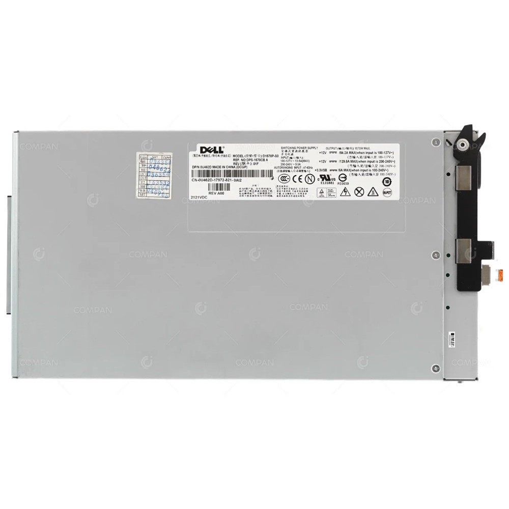 U462D DELL 1570W POWER SUPPLY FOR R900 0U462D, D1570P-S0, DPS-1570CB, 2121VCD