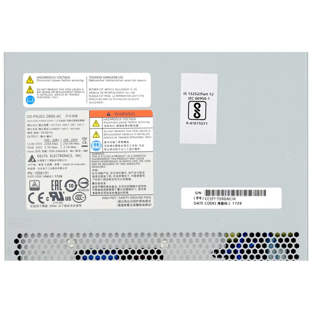 1006191-03 IBM 2800W PSU MODULE FOR IBM ESS 5147-084 EXPANSION UNIT