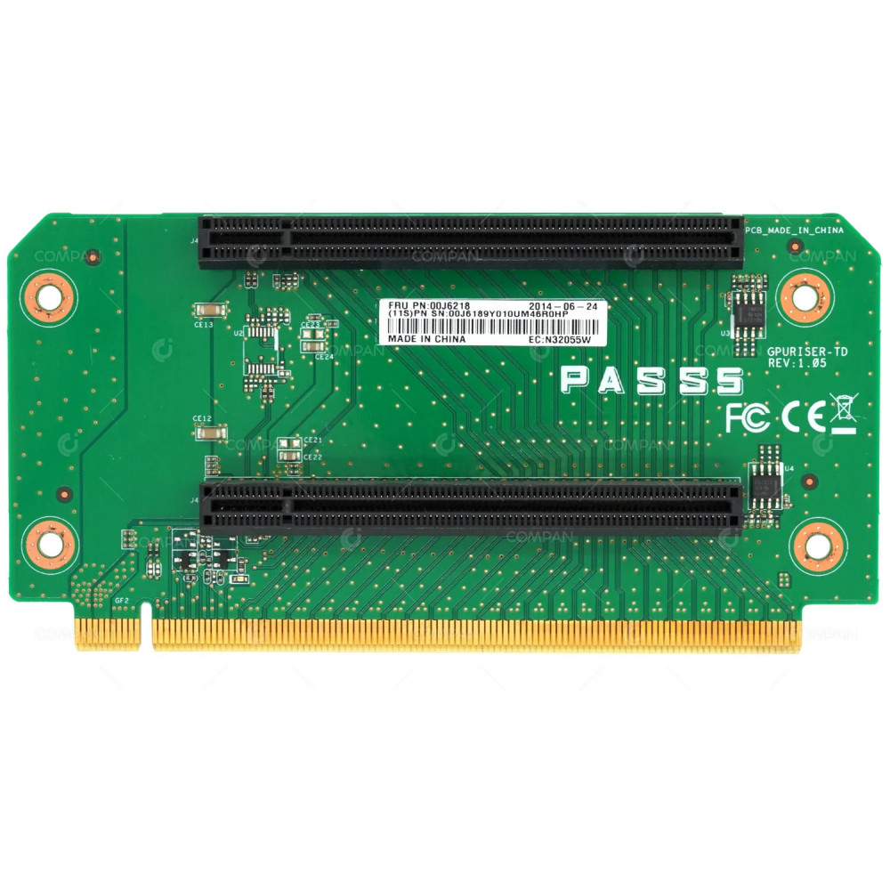 00J6218 IBM 2U PCI RISER CARD FOR IBM DATAPLEX DX360 M4