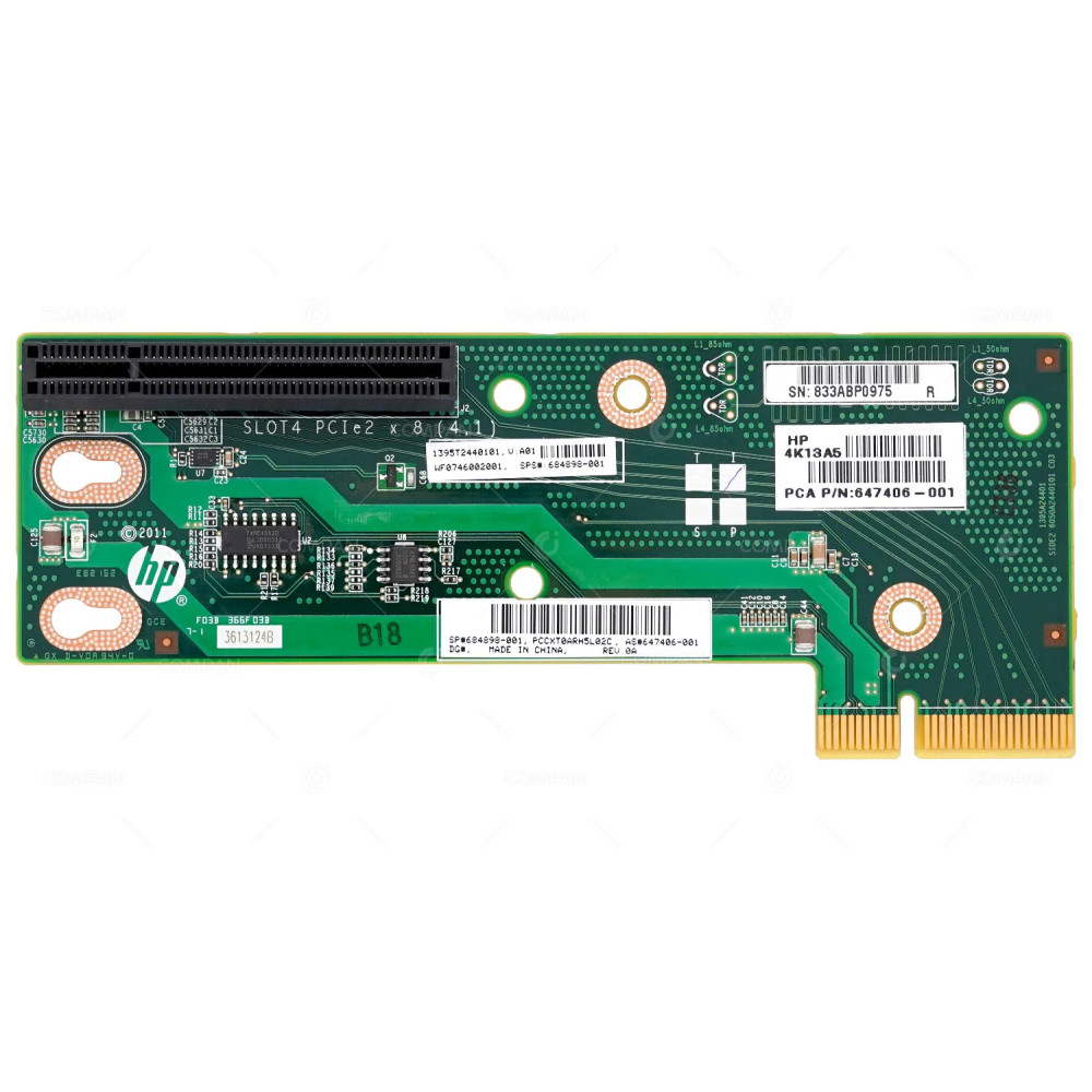 684898-001 HP RISER CARD PCI-E FOR HP PROLIANT DL380 G8 LOW PROFILE