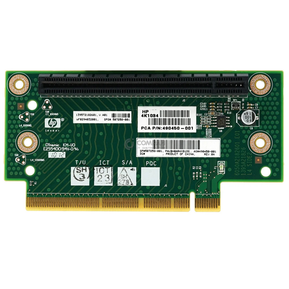 507258-001 HP RISER CARD PCI-E X16 FOR HP PROLIANT DL180 G6 490450-001