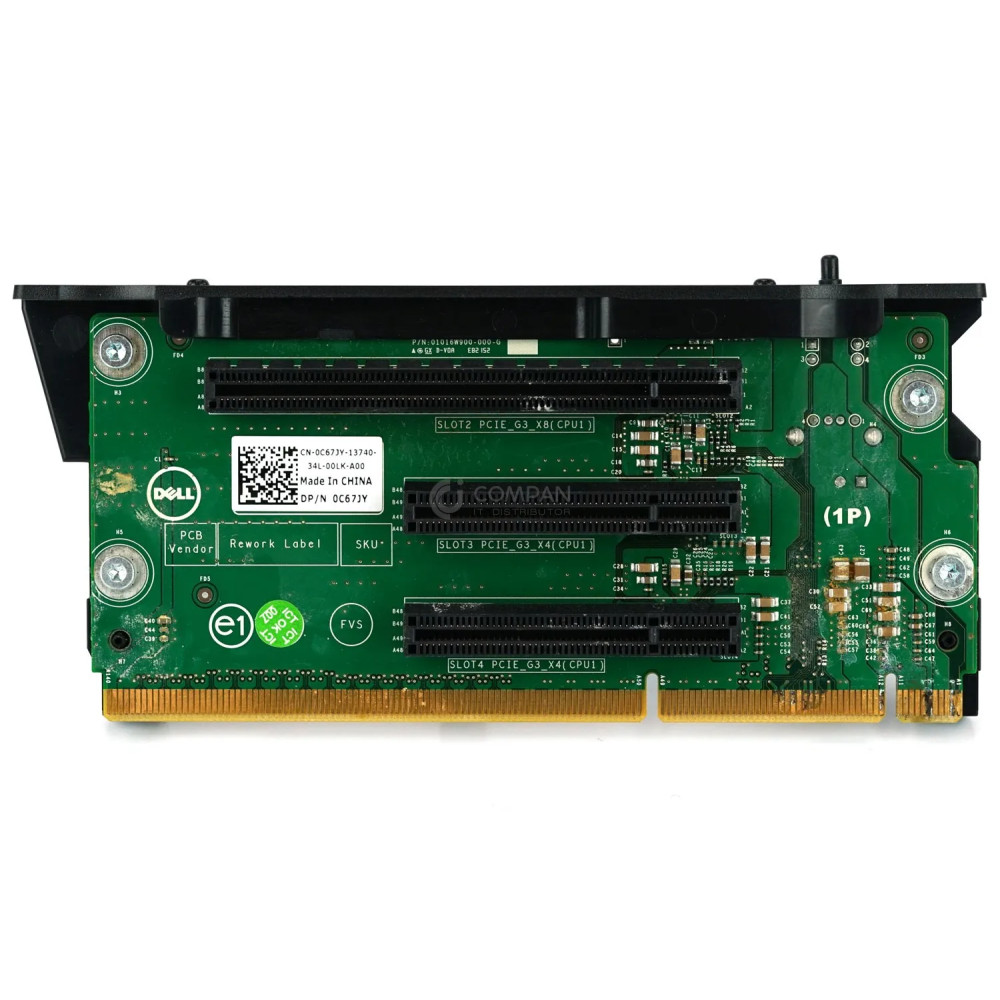 C67JY DELL RISER BOARD SLOT-2 PCIE X8 FOR PE R520 0C67JY