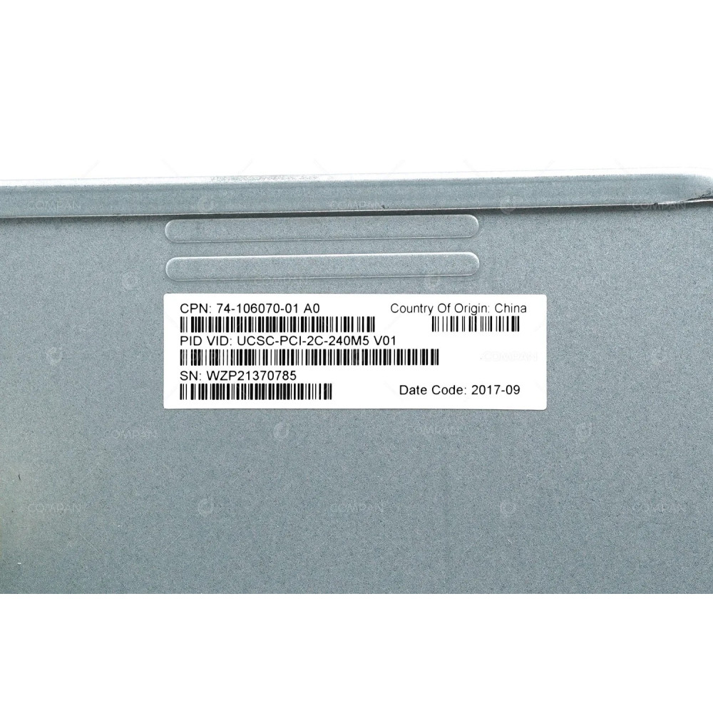 UCSC-PCI-2C-240M5 CISCO 3-SLOT PCIE x8 RISER 2C WITH CAGE FOR UCS C240 M5