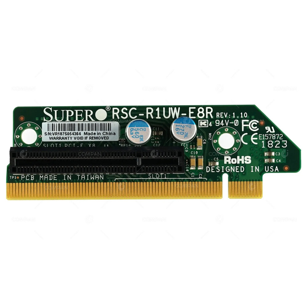 RSC-R1UW-E8R SUPERMICRO SINGLE SLOT PCI-E X8 RISER CARD -