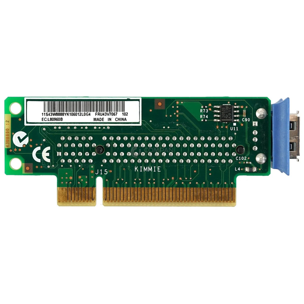 43V7067 IBM RISER CARD PCI-E SAS SATA FOR 3550 3650 M2 43W8888