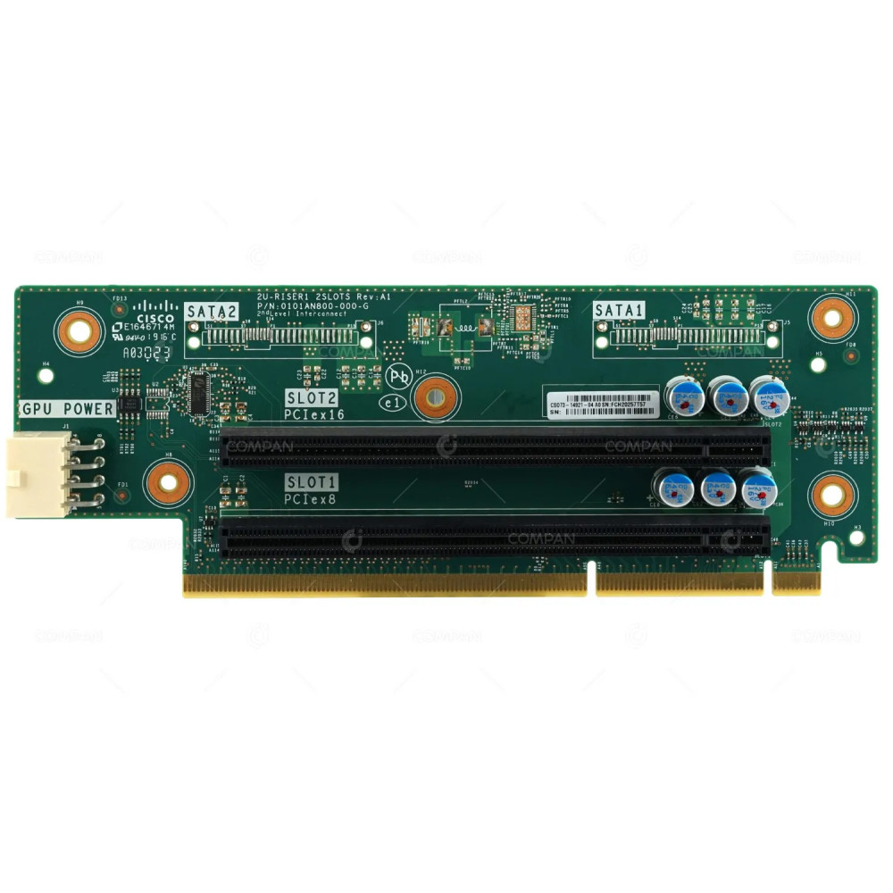 CS073-14921-04 CISCO RISER1 CARD 2 SLOTS: SLOT 1 PCIE X8 SLOT 2 PCIE X16 FOR UCS C240 M4
