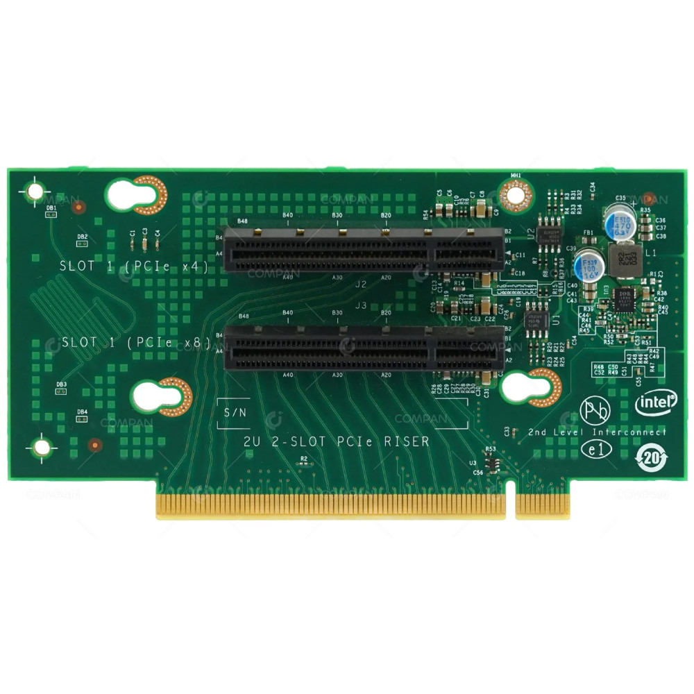 G94343-001 INTEL RISER CARD 2 SLOTS 2U PCIE SLOT 1 PCIE X4 SLOT 1 PCIE X4