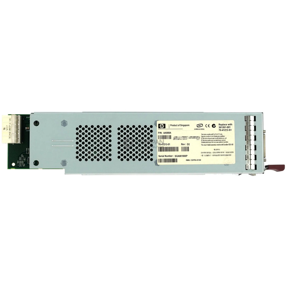 AA988A HP DUAL CHANNEL SCSI/SATA I/O MODULE FOR STORAGEWORKS MSA1500 CS - 70-41213-01, 361261-001