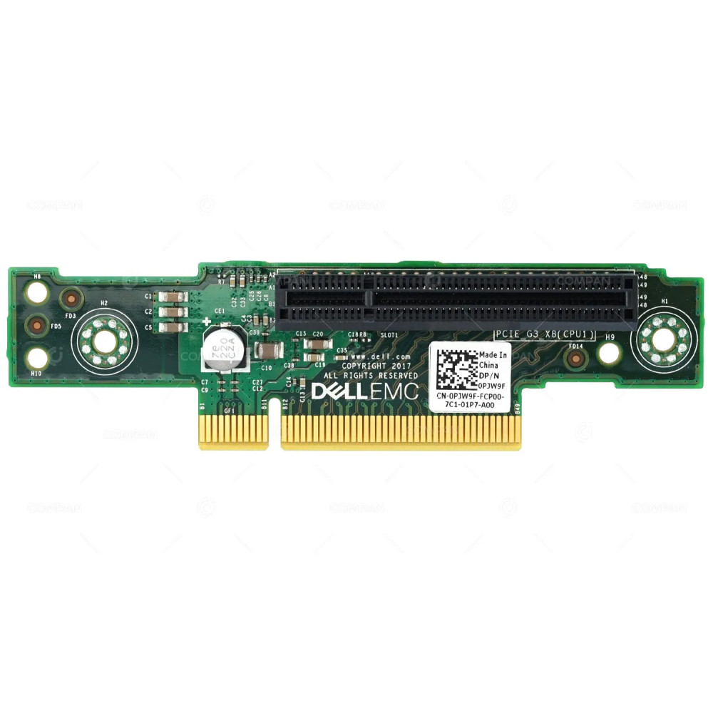 PJW9F DELL RISER CARD SLOT 2 PCIE G3 X8 FOR DELL R440 R740XD 0PJW9F