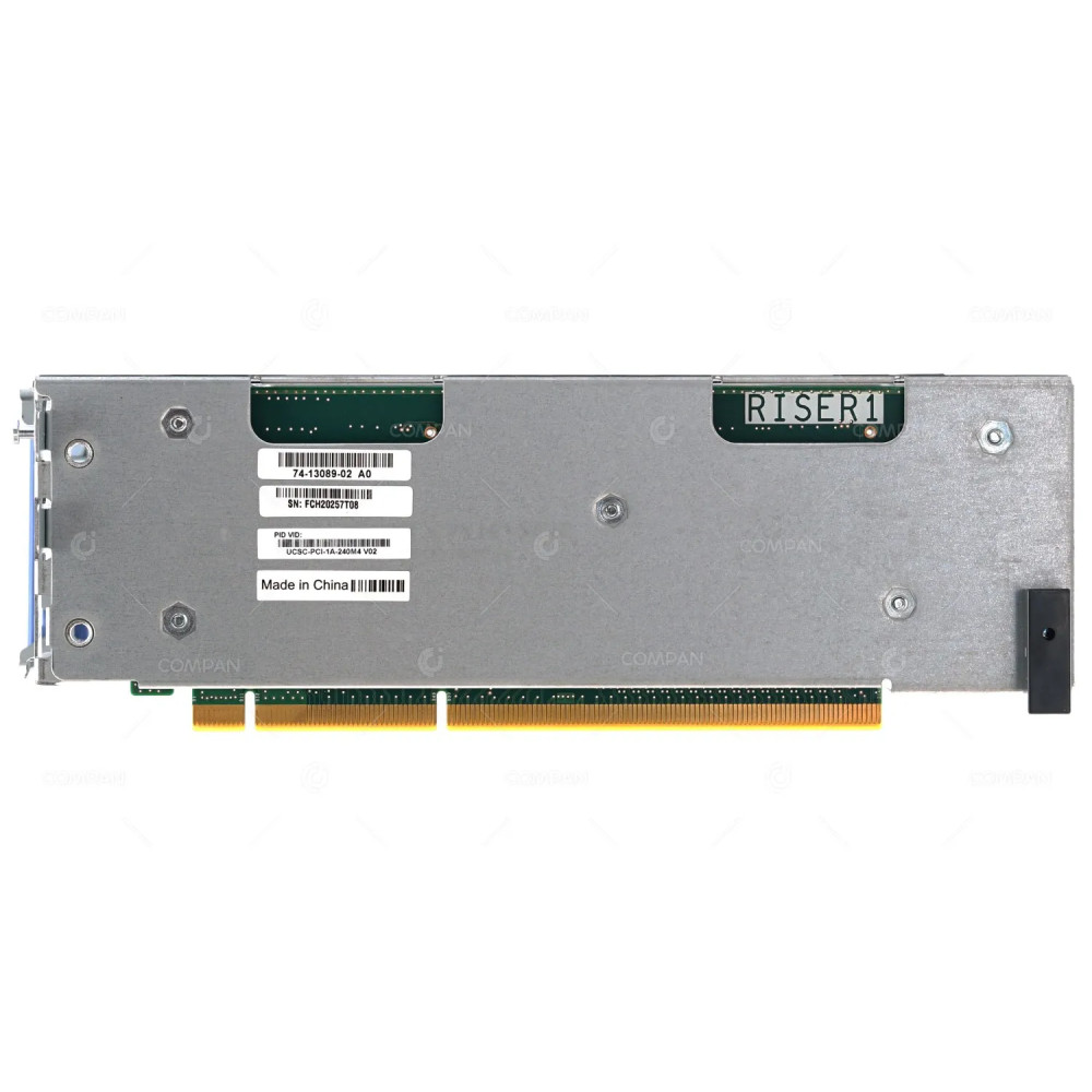 UCSC-PCI-1A-240M4 CISCO RISER1 CARD 2 SLOTS: SLOT 1 PCIE X8 SLOT 2 PCIE X16 WITH CAGE FOR UCS C240 M4 74-13089-02, CS073-14921-04, CSO73-14921-04