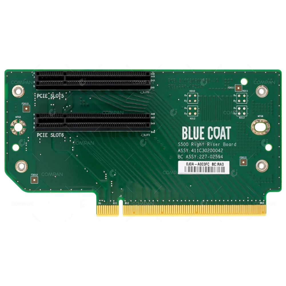 411C30200042 BLUE COAT S500 RIGHT RISER BOARD 227-02594