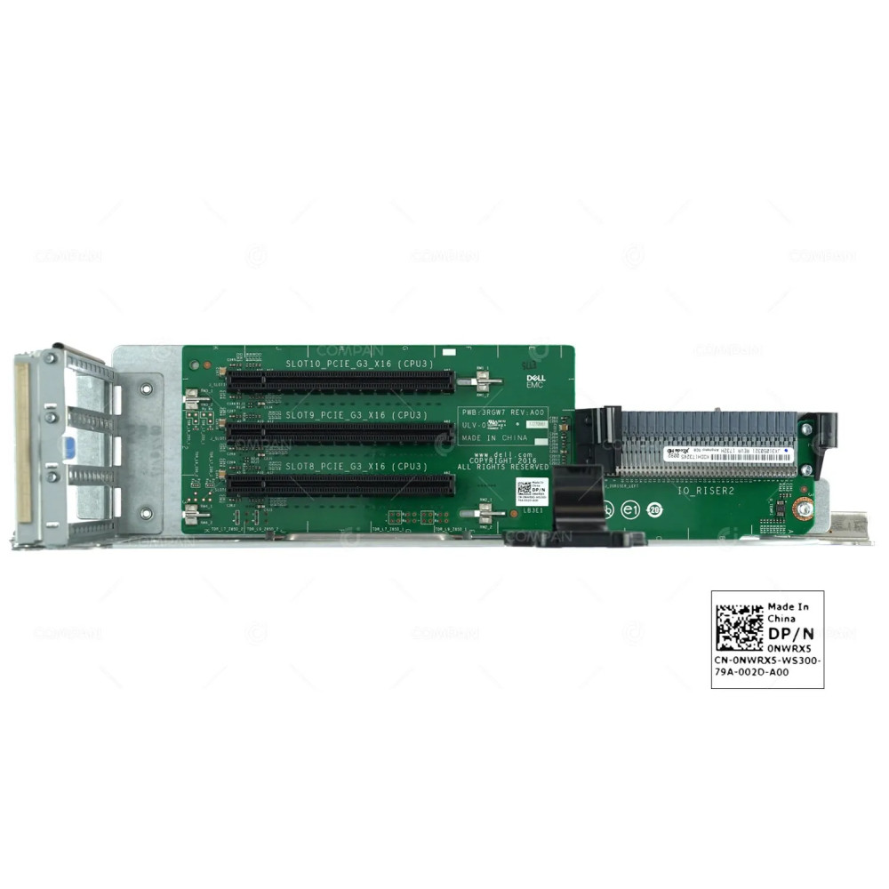 NWRX5 DELL RISER 4 CARD 3 SLOT PCIE 3.0 3X16 FOR R940 0NWRX5, 3RGW7