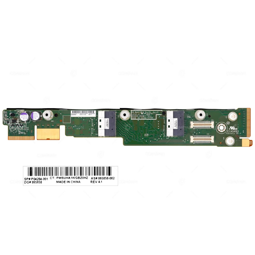 P04284-001 HPE XL170R GEN10 BAYONET BOARD 15721-2, 865859-002$C1