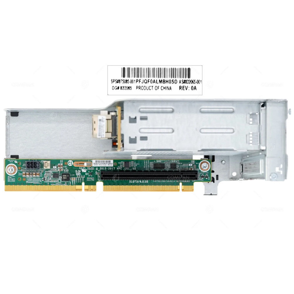871819-001 HP RISER CARD PCIE X16 + 2-BAY BACKPLANE WITH CAGE FOR DL380 G10