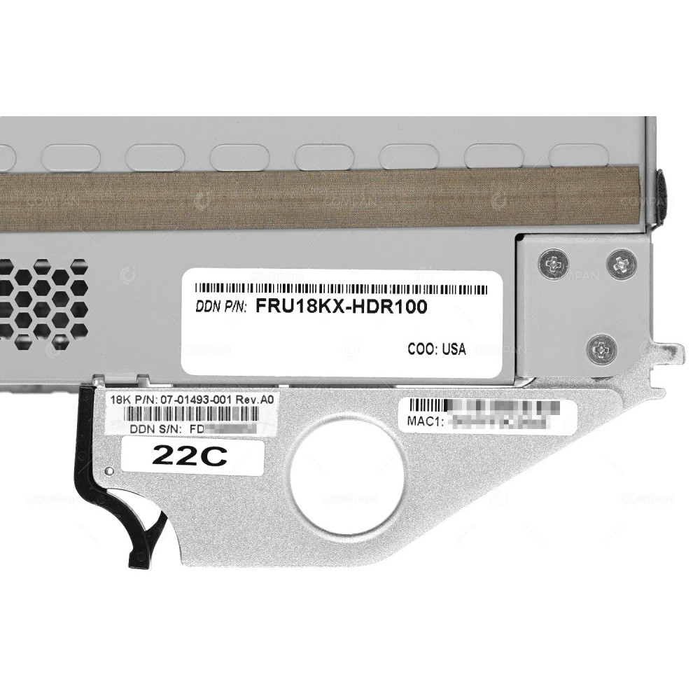 07-01493-001  DDN 18KX-HDR100 8-PORT HDR100 20-PORT SAS STORAGE CONTROLLER FOR SFA18KX