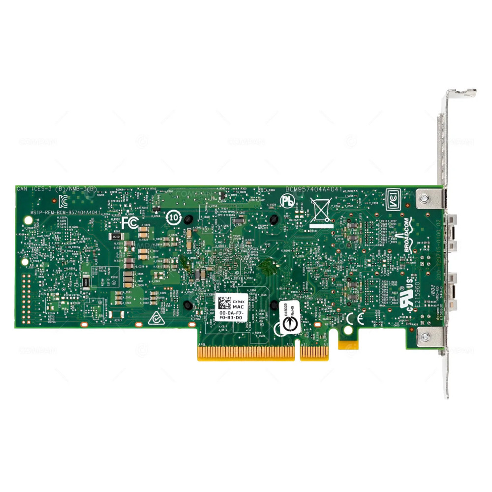 CX94X DELL BROADCOM 57414 DUAL PORT 25GB SFP+ PCI-E NETWORK ADAPTER