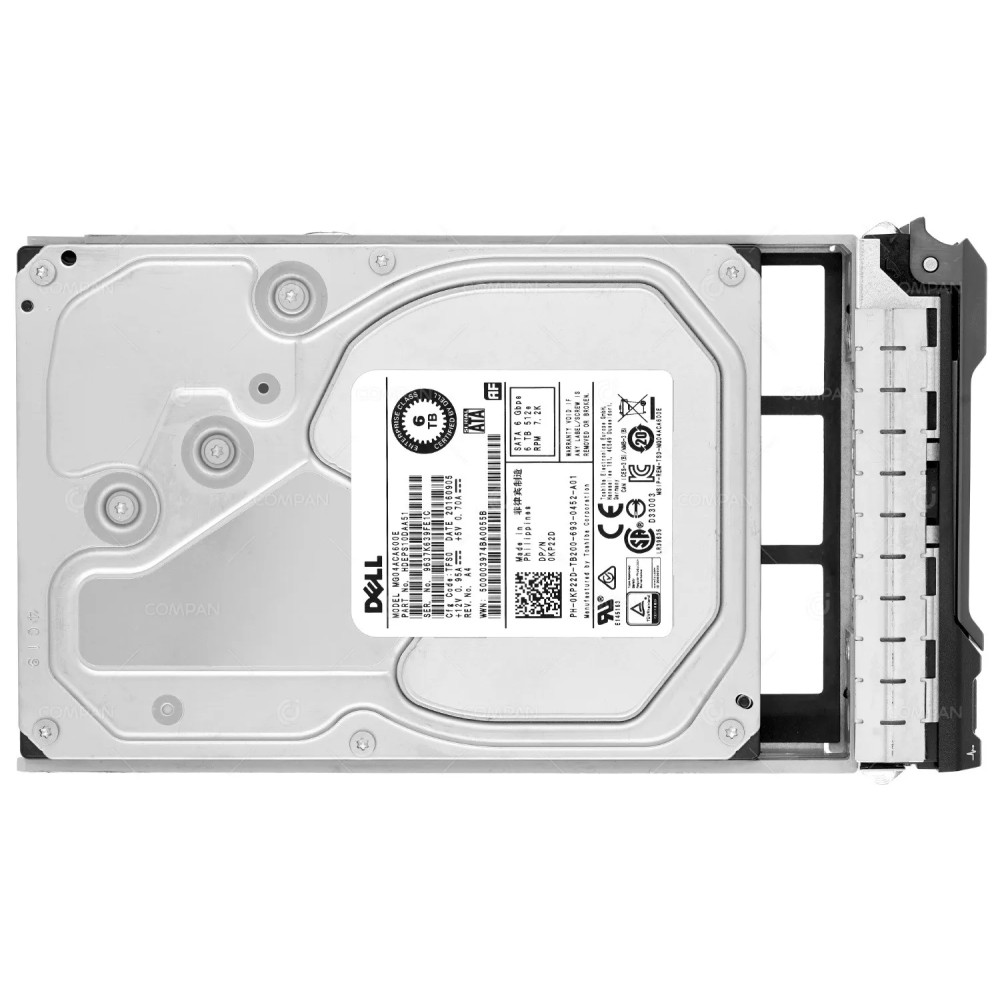KP22D  DELL HARD DRIVE 6TB 6G 7.2K 3.5 LFF SATA G11 G12 G13