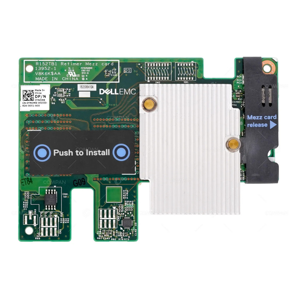 YNDM8  DELL 10G PCIE X16 MEZZANINE PASS TROUGH ADAPTER FOR DELL POWEREDGE FC640