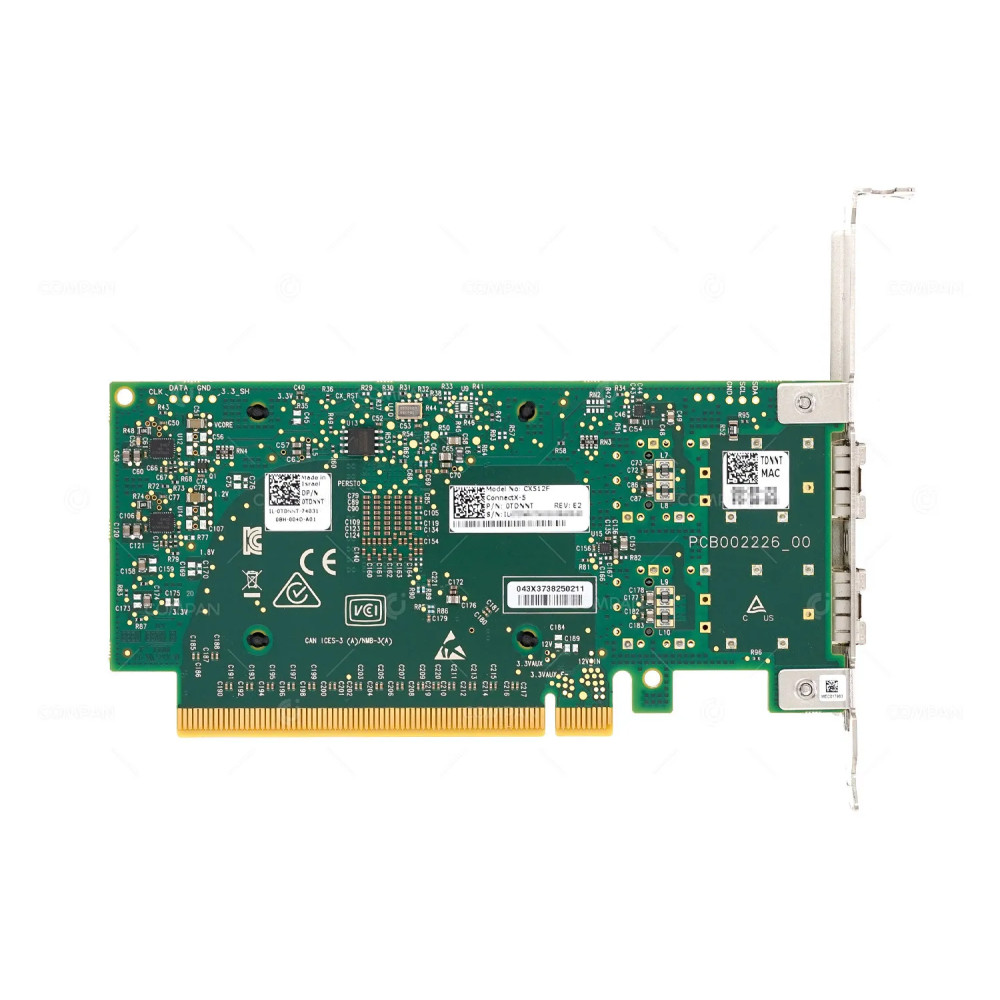 TDNNT  DELL MELLANOX CONNECTX-5 CX512F DUAL PORT 25G SFP28 PCIE 3.0 X16 FOR S570