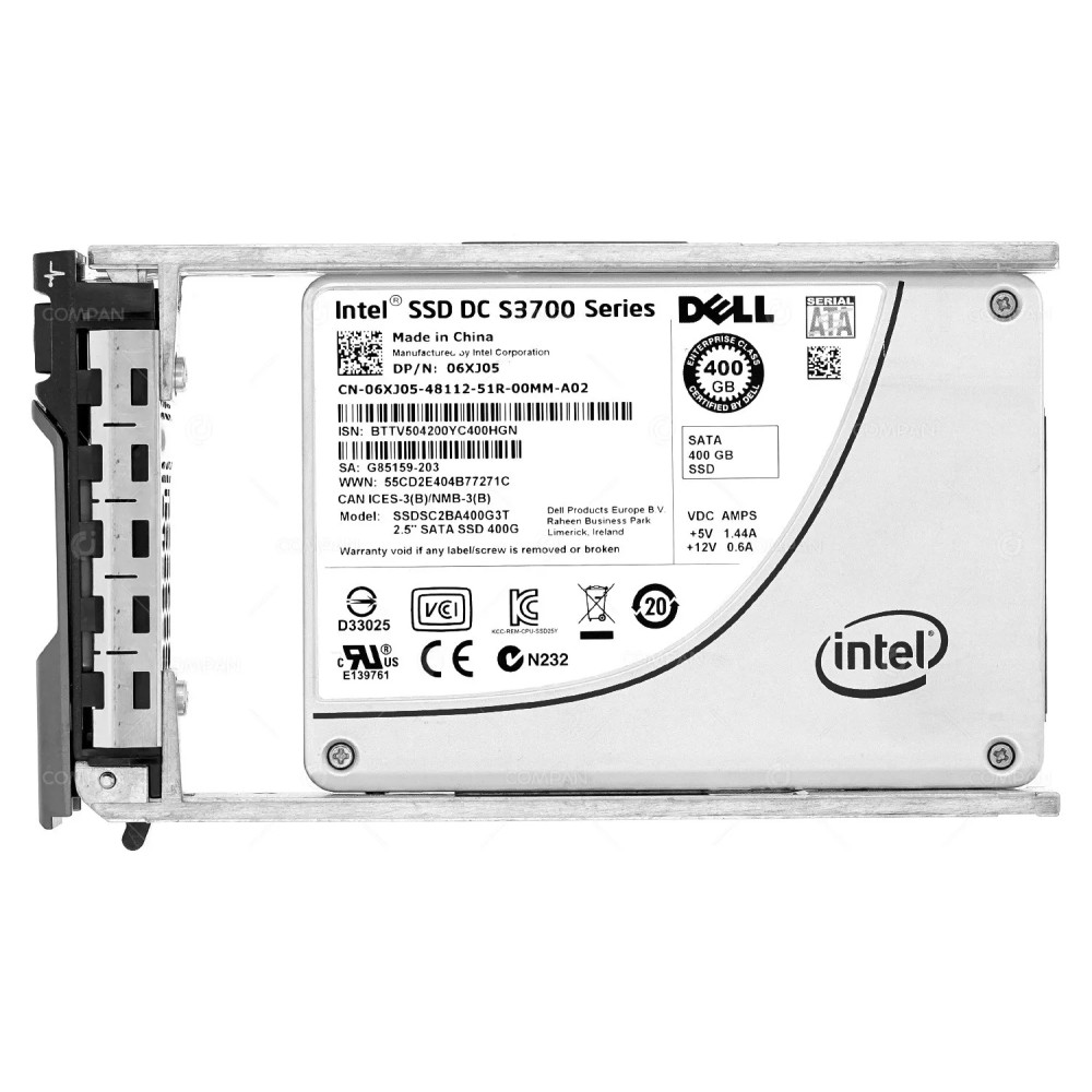 6XJ05  DELL 400GB DC MLC SATA SSD 2.5 SFF G11 G12 G13
