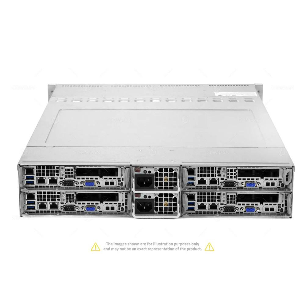 Supermicro 6028TR-HTR 4x X10DRT-H 8x Xeon E5-2690 V4 192 GB RAM Rails