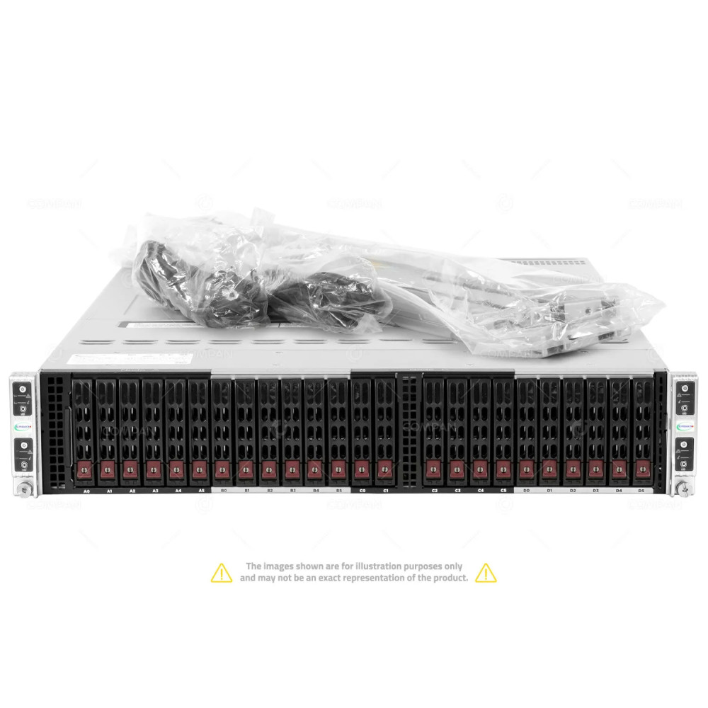 Supermicro AS-2124BT-HTR 4x H12DST-B 8x EPYC 7402 1TB RAM Rails