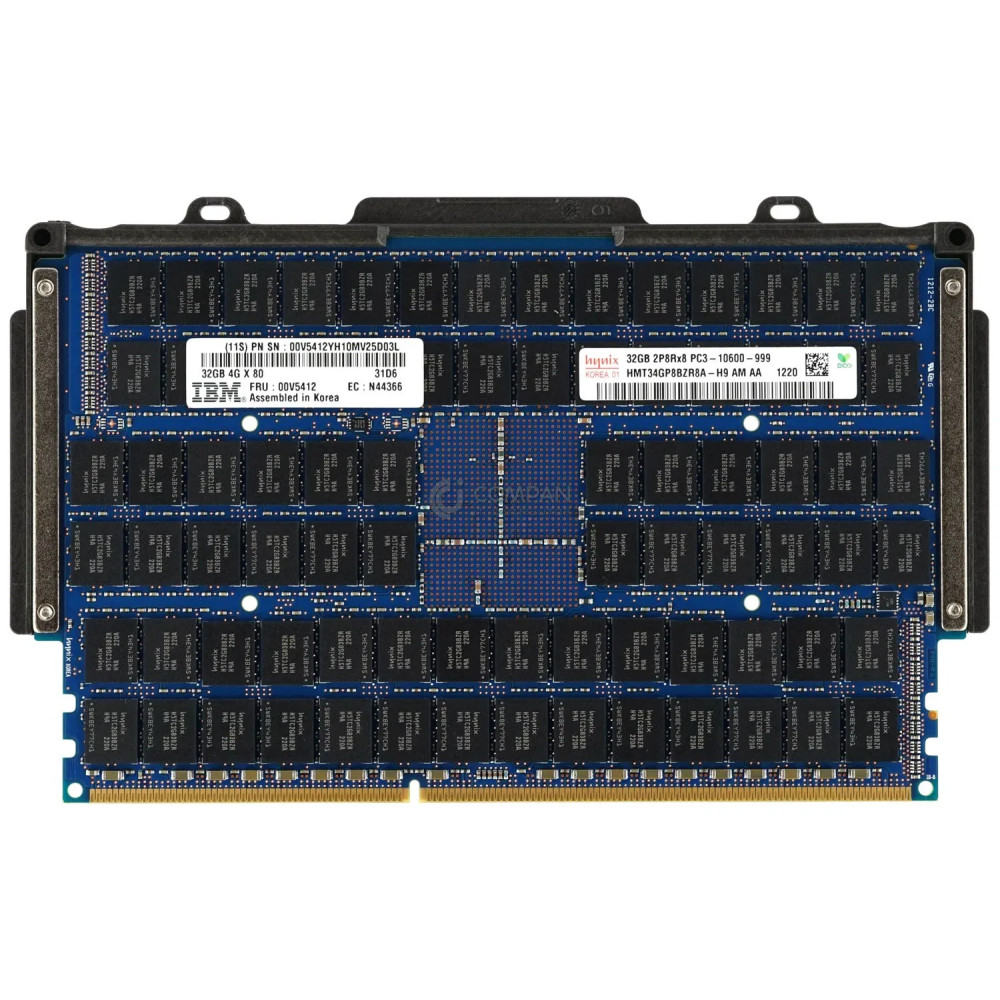 00V5412 IBM DDR3 32GB 4GX80 PC3-10600 1333MHZ CDIMM FOR PSERIES POWER7