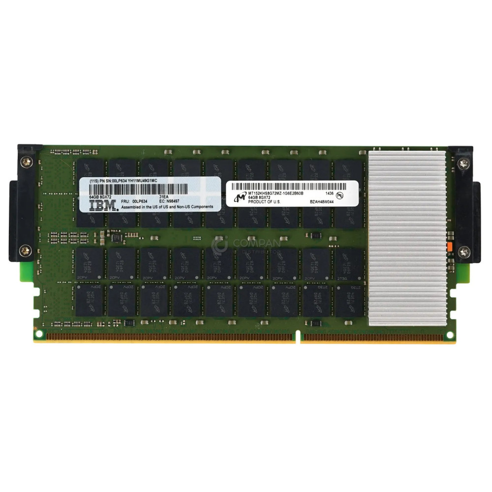 00LP634 IBM DDR3 64GB PC3-12800 1600MHZ CDIMM FOR S822 PSERIES POWER8