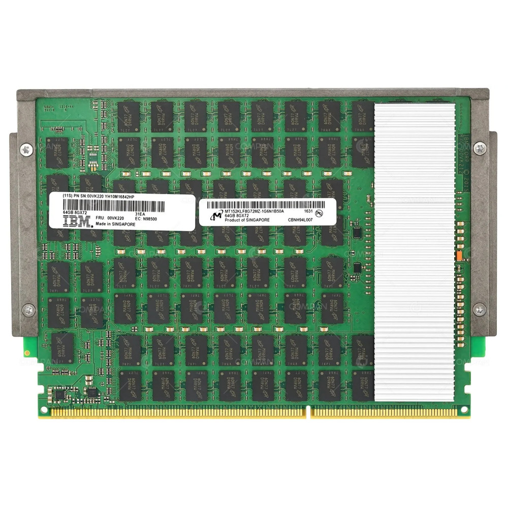 00VK220 IBM 64GB 8GX72 DDR3 1600MHZ PC3-12800 CDIMM FOR E880 PSERIES POWER8 31EA, N98500