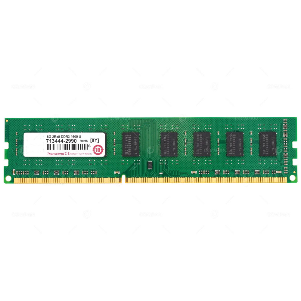 713444 TRANSCEND DDR3 8GB 2RX8 PC3-12800 1600MHZ CAS 11-11-11