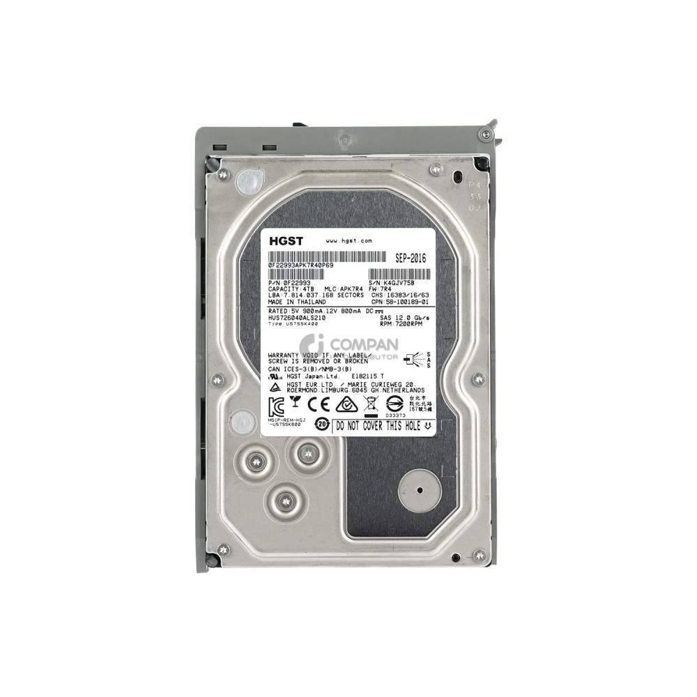 UCS-C3K-HD4TB CISCO HDD 4TB 7.2K SAS 12G 3.5" LFF HOT-SWAP