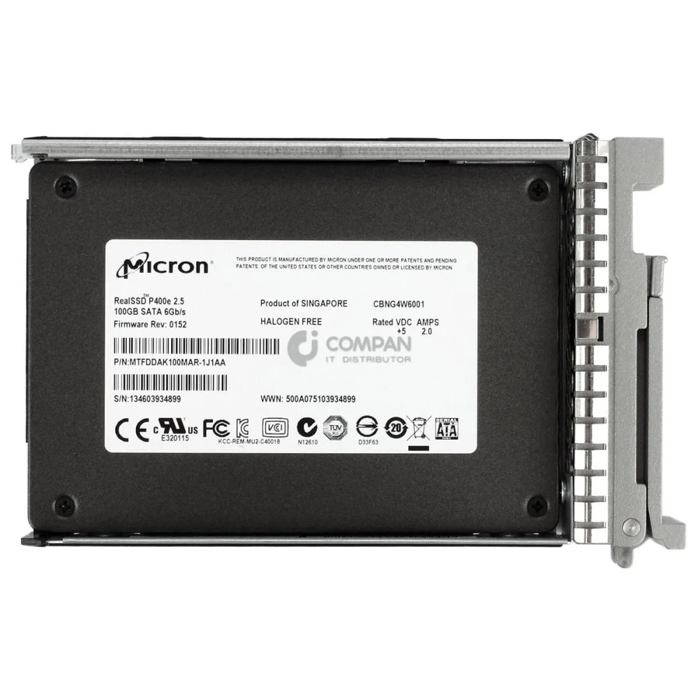 UCS-SD100G0KA2-G CISCO 100GB 6G SATA SSD 2.5 SFF HOT-SWAP -