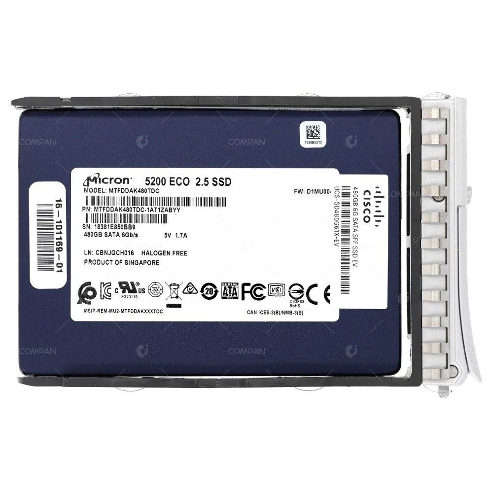 UCS-SD480G61X-EV CISCO SSD 480GB / SATA 6G / 2,5" SFF / 5200 ECO