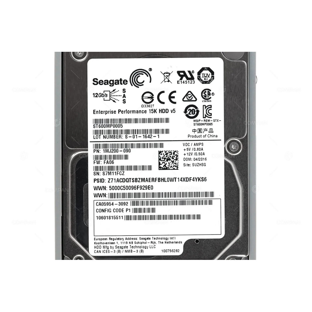CA07670-E683 FUJITSU HDD 600GB 15K SAS 12G 2.5" SFF HOT-SWAP FOR DX S3