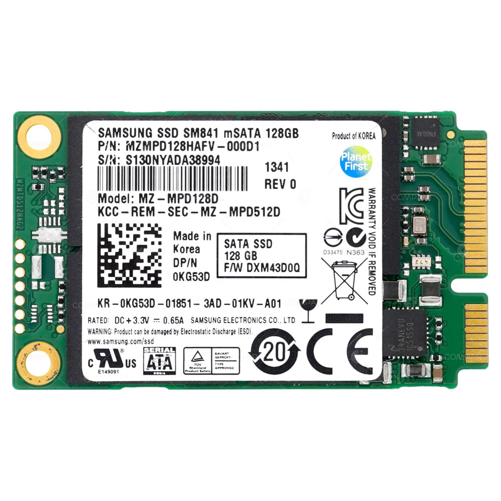 KG53D  DELL 128GB 6G MSATA FLASH NAND SSD