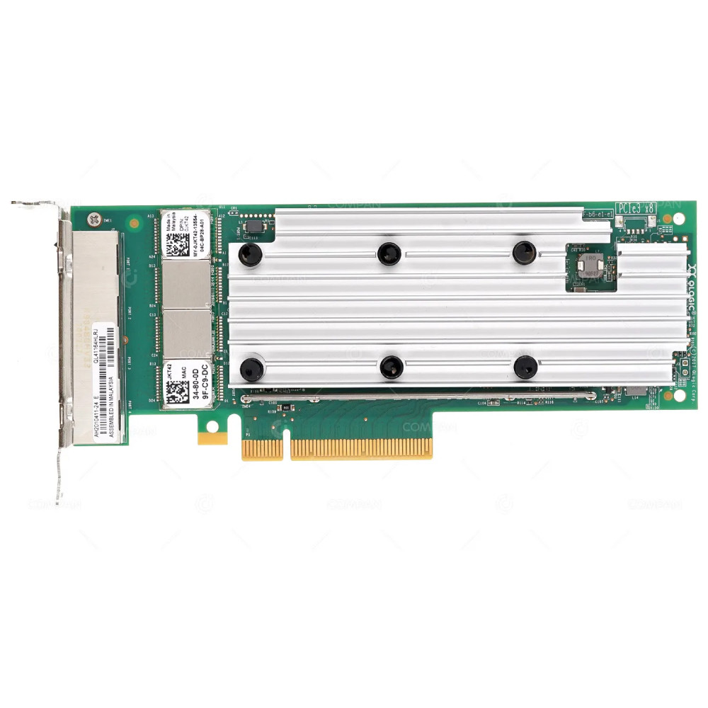 JKT42 LP  DELL QLOGIC FASTLINQ 41164 4-PORT 10G BASE-T RJ-45 PCIE 3.0 X8 NETWORK INTERFACE ADAPTER LOW PROFILE FOR R440 R640 R740 R740XD R840 R940