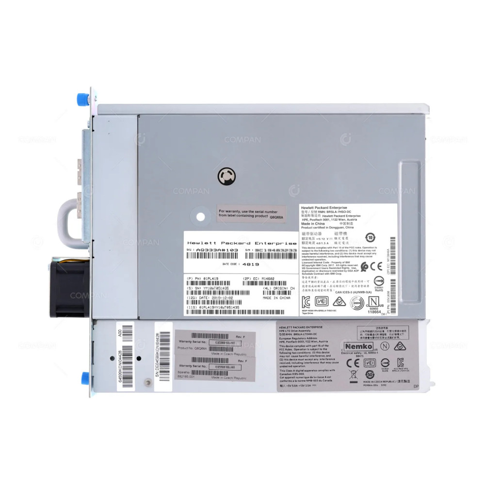 882185-001  HP LTO8 ULTRIUM HH SAS 6GB TAPE DRIVE FOR HPE STOREEVER MSL3040