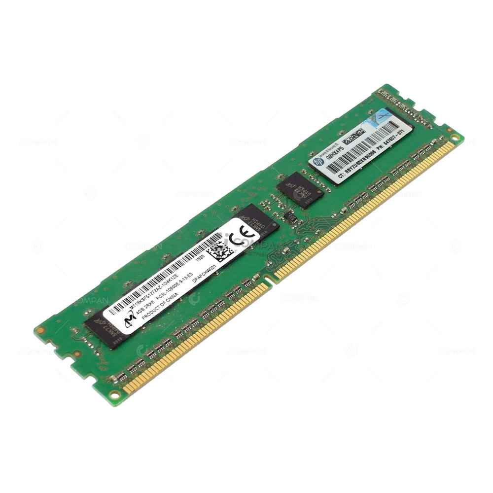 647657-071 HP DDR3 4GB 2RX8 PC3L-10600 1333MHZ UDIMM CAS 9-9-9