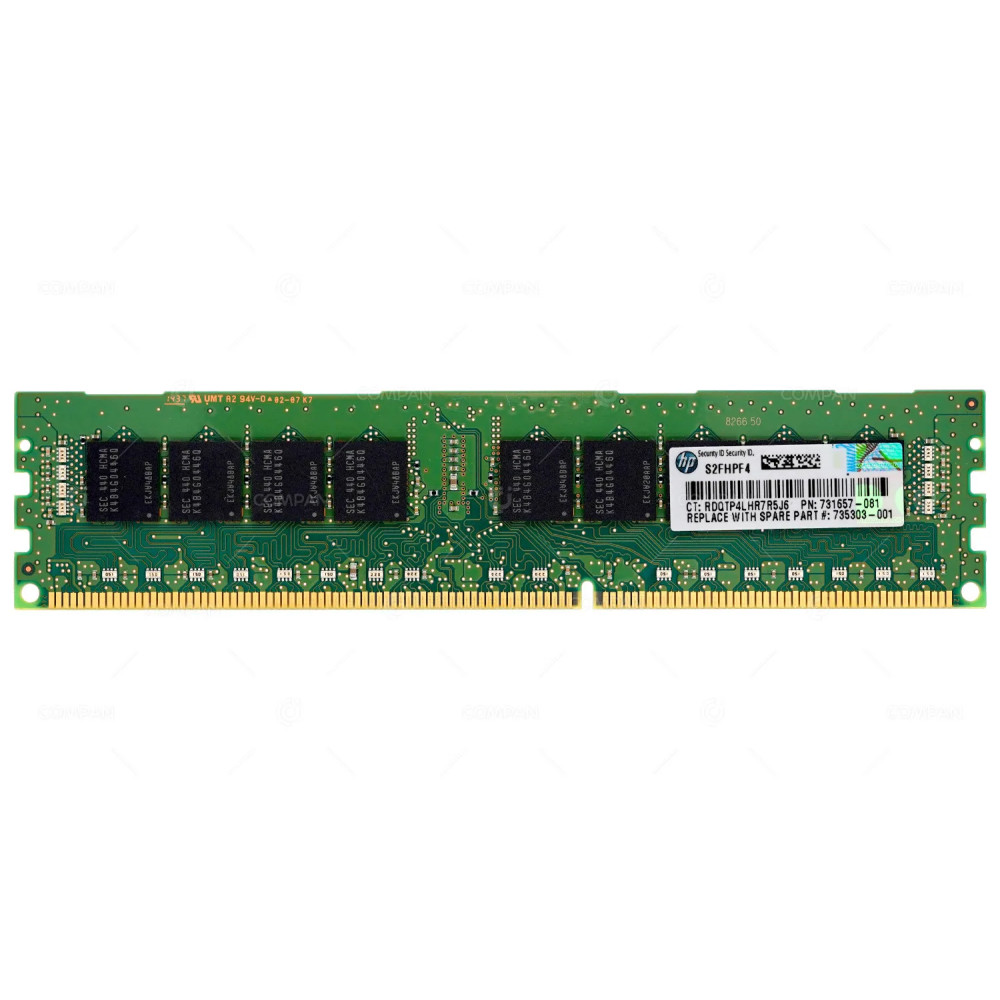 731657-081 HP MEMORY 8GB 1RX4 PC3 14900R DDR3 731657-081, 735303-001