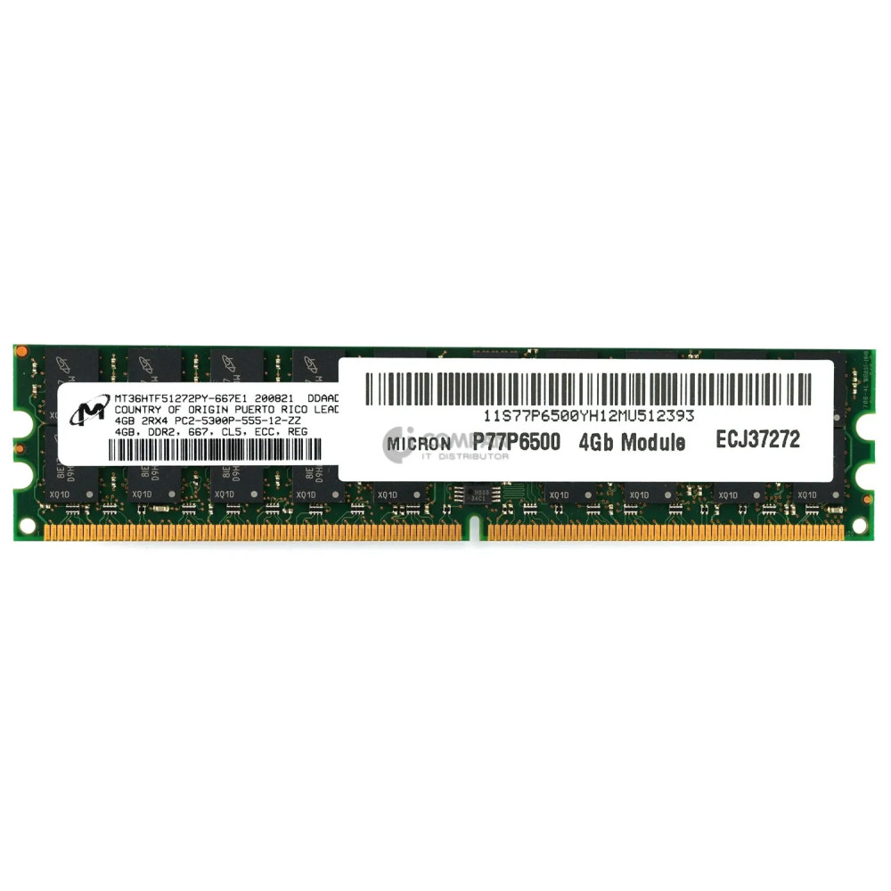 77P6500 IBM MEMORY 4GB 2RX4 PC2 5300P DDR2