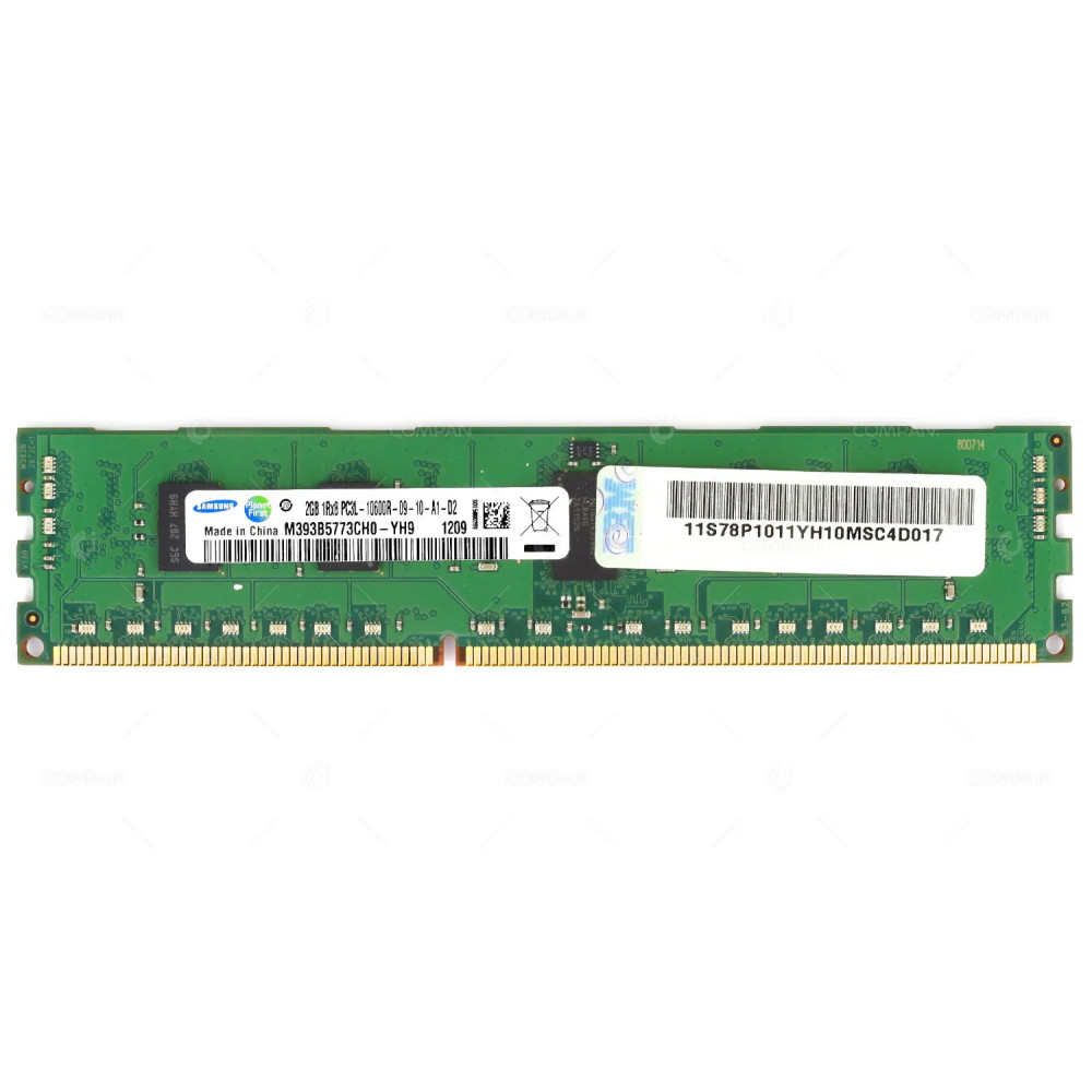 78P1011 IBM MEMORY 2GB 1RX8 PC3L 10600R RDIMM FOR POWER7 M393B5773CH0-YH9