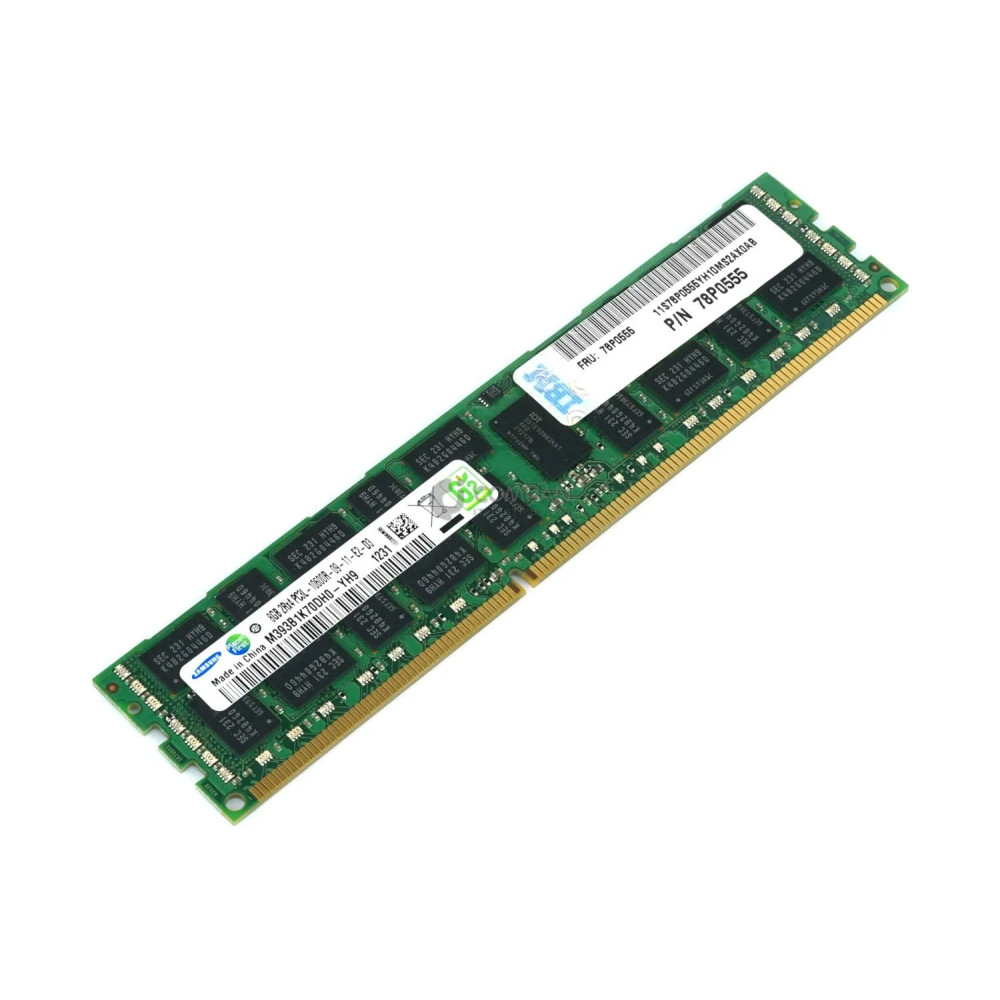 78P0555 IBM DDR3 8GB 2RX4 PC3L-10600 1333MHZ RDIMM FOR IBM POWER7 SERIES
