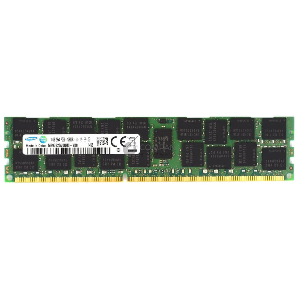 M393B2G70QH0-YK0 SAMSUNG MEMORY 16GB 2RX4 PC3L 12800R 1600MHZ
