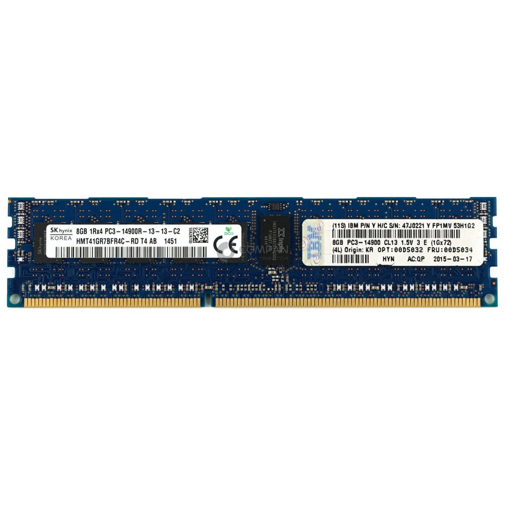 00D5034 IBM RAM 8GB DDR3 1866MHz PC3-14900
