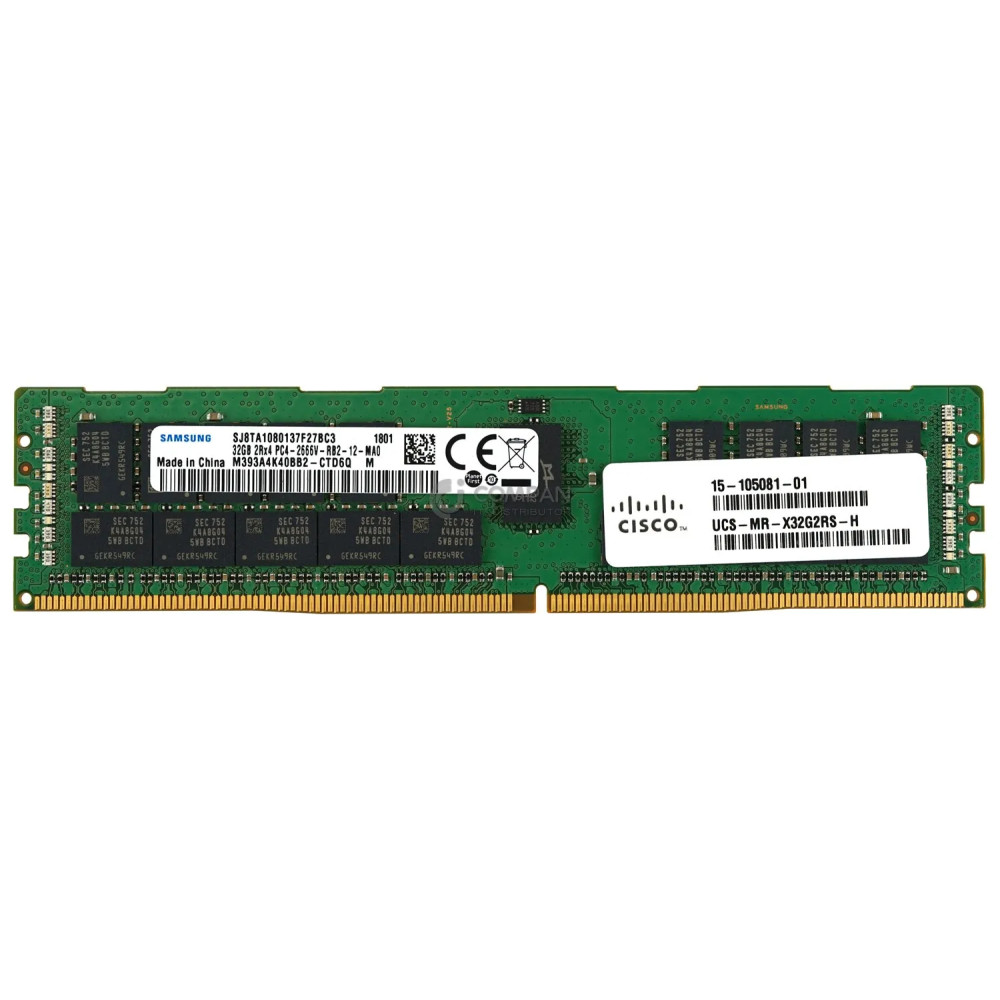15-105081-01 CISCO DDR4 32GB 2RX4 PC4-21300 2666MHZ RDIMM