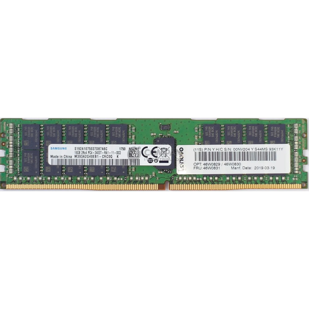 46W0831 LENOVO DDR4 16GB 2RX4 PC4-19200 2400MHZ RDIMM CAS 17-17-17